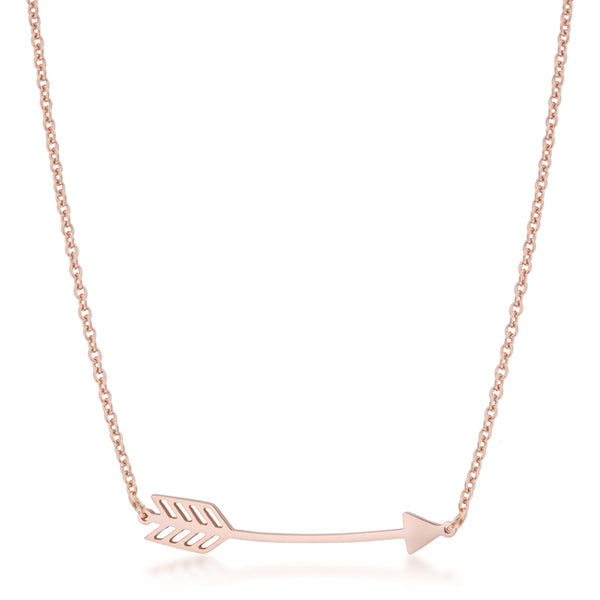 Tiffany arrow necklace rose on sale gold