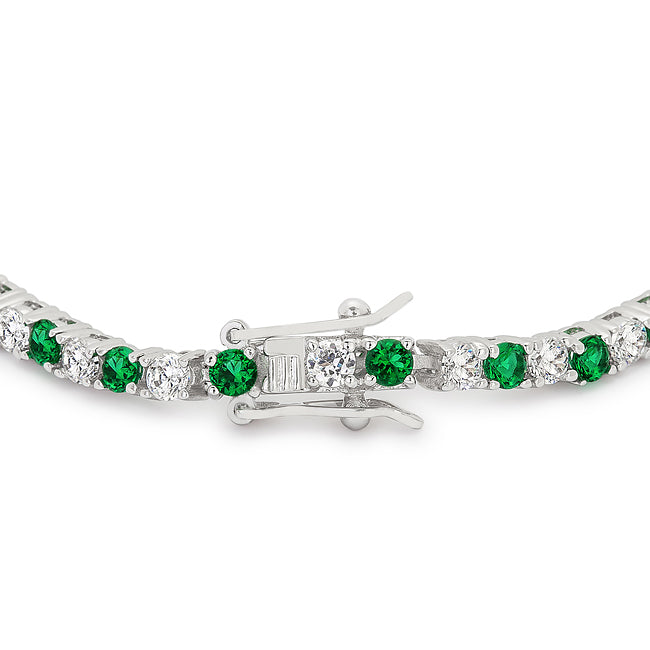 14K White Gold 7 Inch Sapphire and Diamond Bracelet – Ferro Jewelers