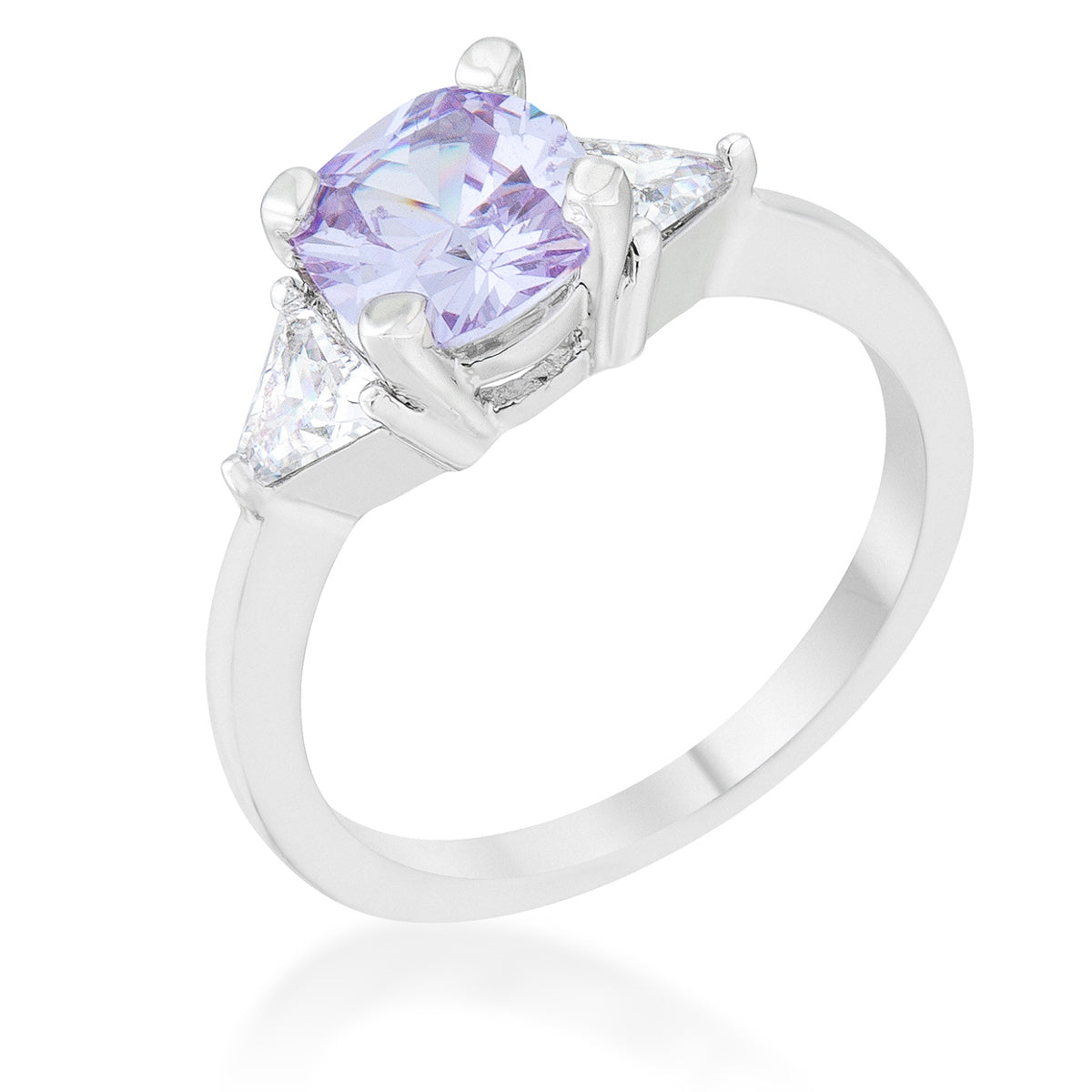 Raw Lavender Sapphire Diamond White Gold Engagement Ring Multi stone W – by  Angeline