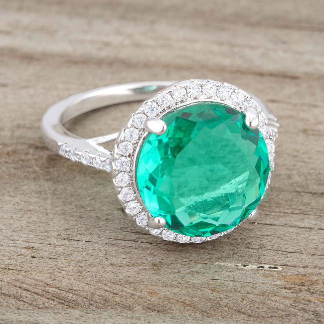 Green sales cz ring