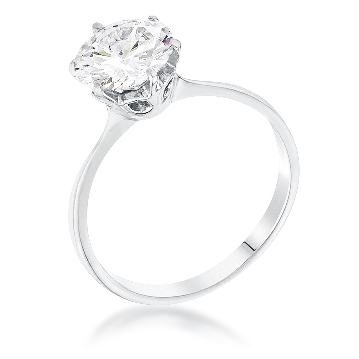 Single Solitaire Real 925 Silver 5ct Diamond Ring - $41 (78% Off Retail)  New With Tags - From Beauty